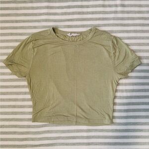 Olive Green Women's Crop Top